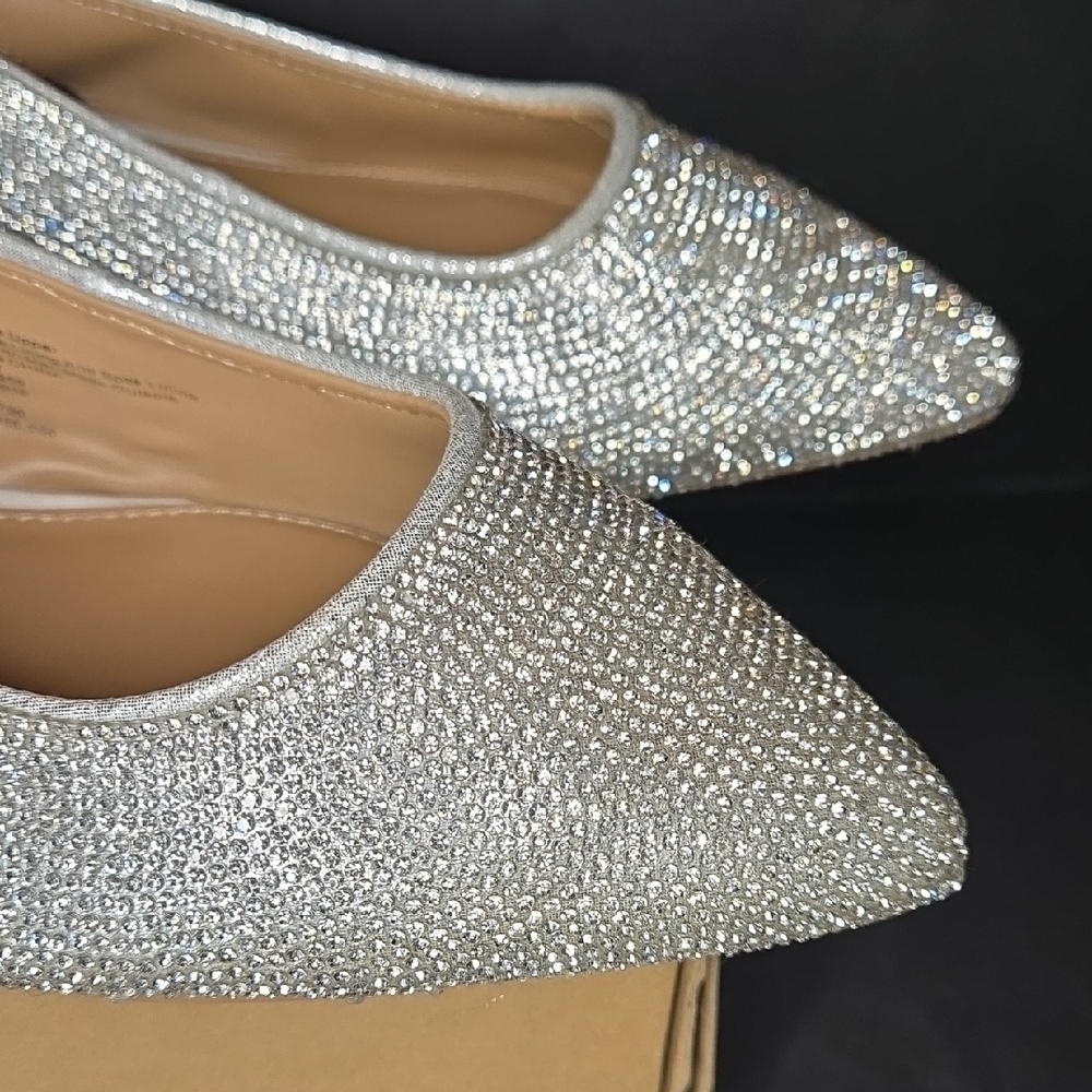 a new day Silver Glitter Slingback Flats - Picture 6 of 6